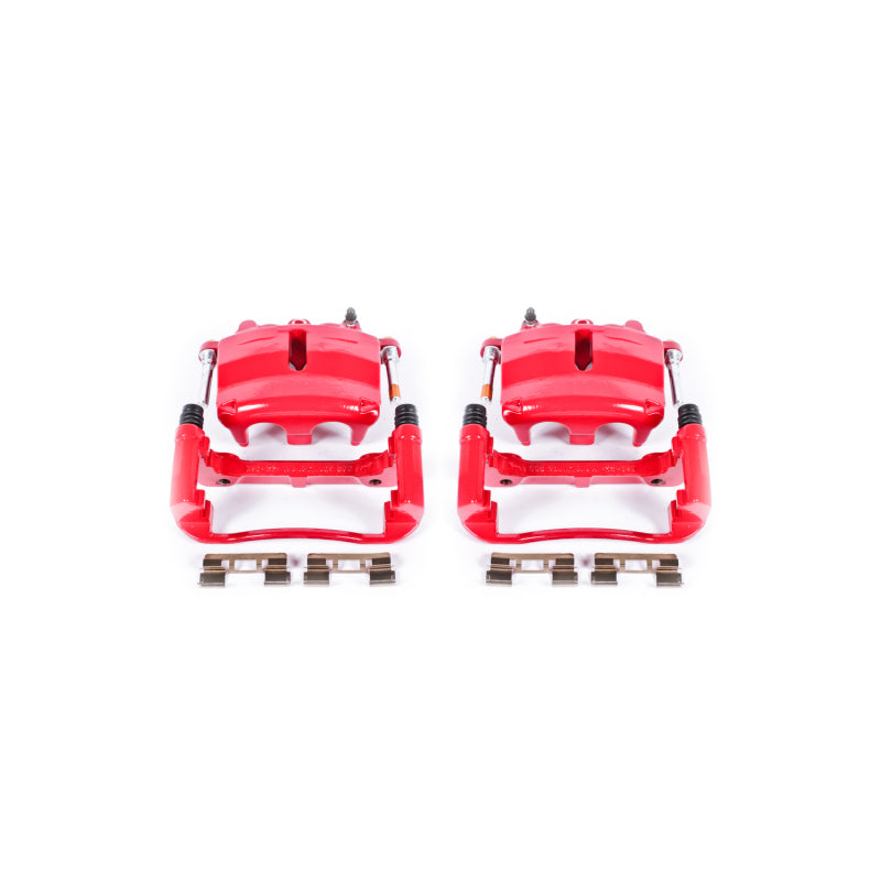 Power Stop 04-05 Ford F-150 Front Red Calipers w/Brackets - Pair Brake Calipers - Perf PowerStop