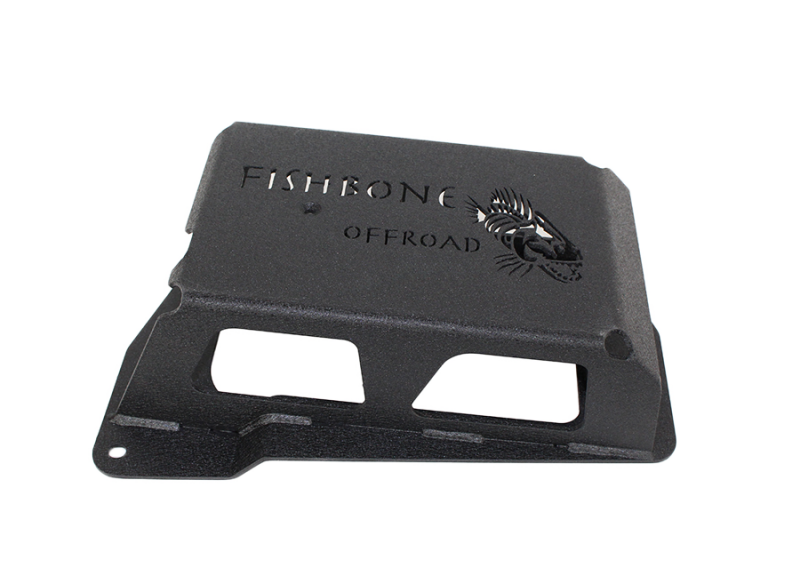 Fishbone Offroad 12-17 Jeep Wrangler JK Steel EVAP Canister Skid Plates - Black Textured Powdercoat Skid Plates Fishbone Offroad