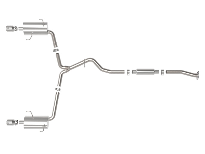 aFe Subaru Forester XT 14-18 H4-2.5L Takeda 2-1/2in to 2-1/4in 304 SS Cat-Back- Polished Tip Catback aFe
