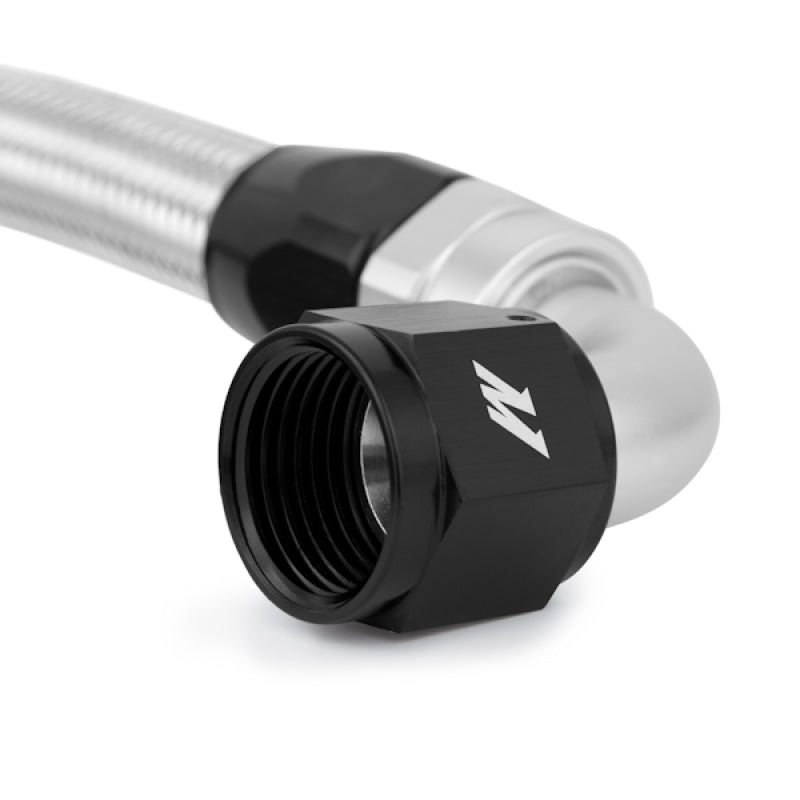 Mishimoto 4 Ft Stainless Steel Braided Hose w/ -10AN Fittings Oil Line Kits Mishimoto