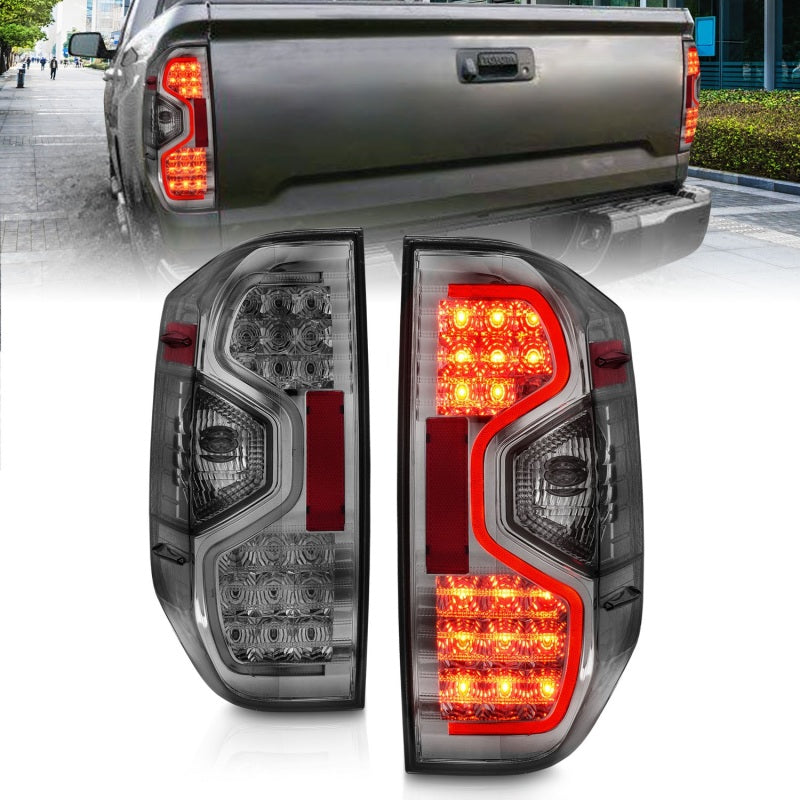 ANZO 2014-2015 Toyota Tundra LED Taillights Smoke Tail Lights ANZO