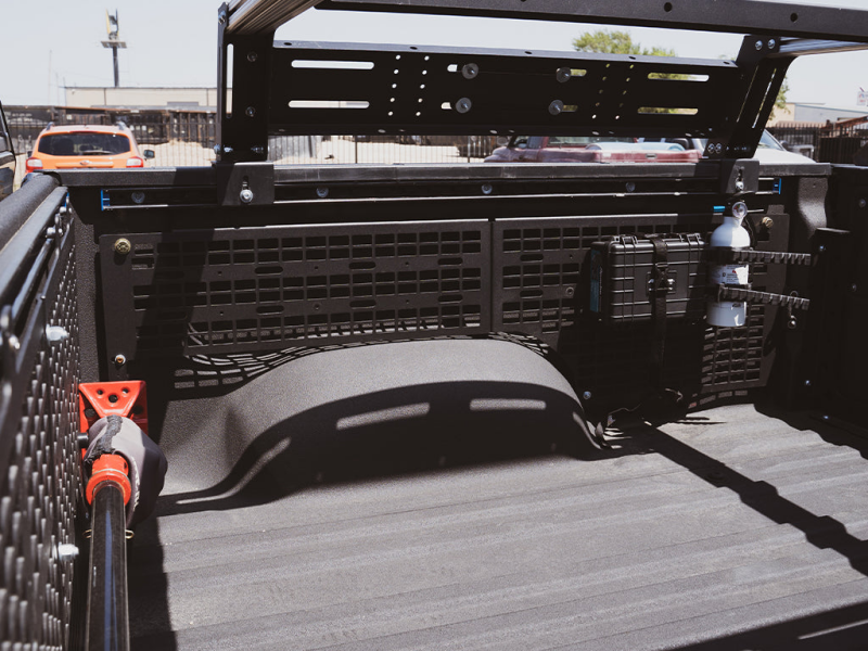 Cali Raised 14-21 Toyota Tundra Side Bed Molle System - Driver Bed Racks Cali Raised LED