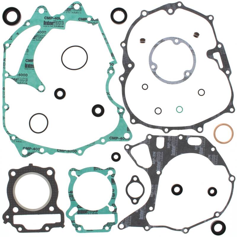 Vertex Gaskets 90-91 Honda TRX200 Complete Gasket Kit w/ Oil Seals Engine Hardware Vertex Pistons