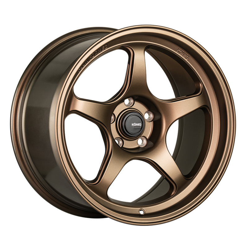 Konig Hyperspec 17x8 5x114.3 ET40 Matte Bronze Wheel (Knurled Bead) Wheels - Cast Konig