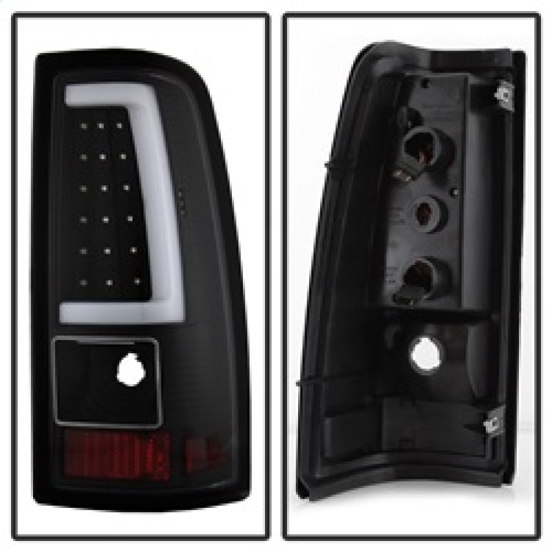 xTune Chevy Silverado 1500/2500/3500 99-02 / Version 3 Tail Lights Black ALT-ON-CS99V3-LBLED-BK Tail Lights SPYDER