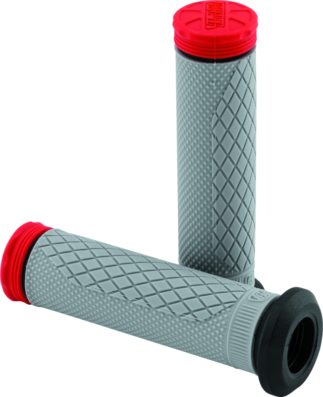 ProTaper Tri Density Full Diamond ATV Grips - Red Grips ProTaper