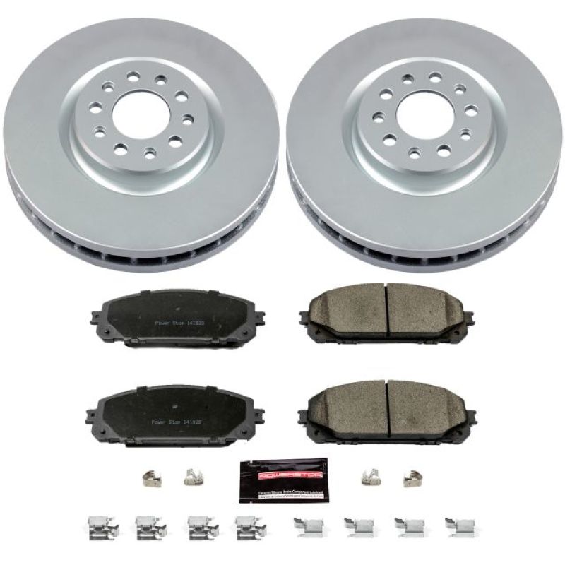 Power Stop 14-16 Jeep Cherokee Front Z17 Evolution Geomet Coated Brake Kit Brake Kits - Performance Blank PowerStop