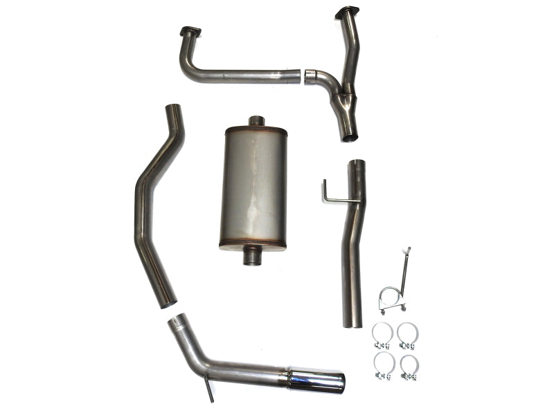 JBA 16-20 Nissan Titan XD (Excl Long Bed) 5.6L 409SS Single Rear Exit Cat-Back Exhaust Catback JBA