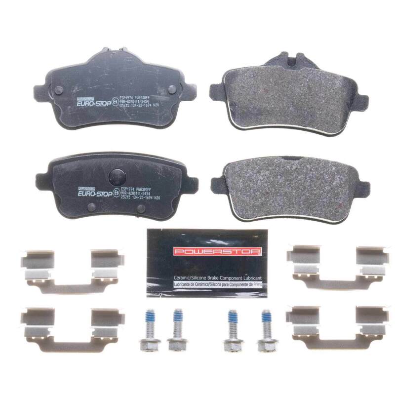 Power Stop 12-15 Mercedes-Benz ML350 Euro-Stop ECE-R90 Rear Brake Pads Brake Pads - OE PowerStop