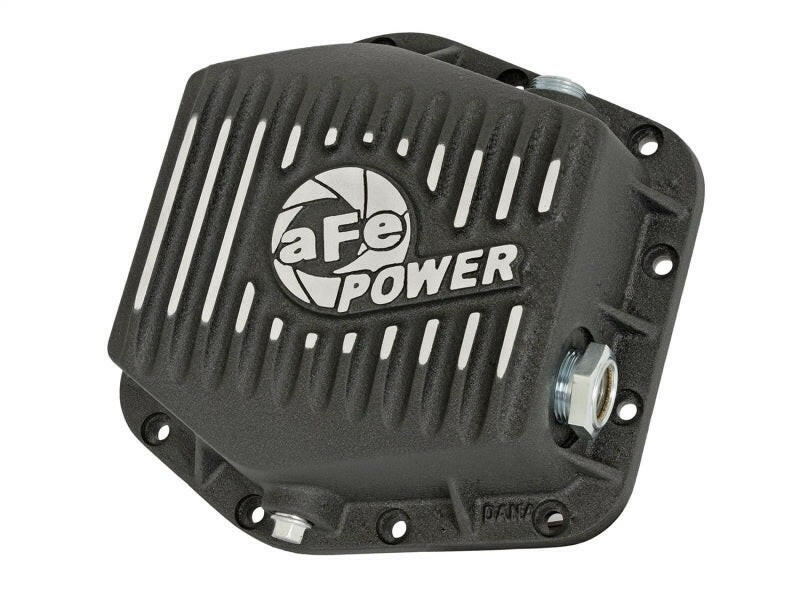 aFe Power Rear Differential Cover (Machined Black) 15-17 GM Colorado/Canyon 12 Bolt Axles Diff Covers aFe