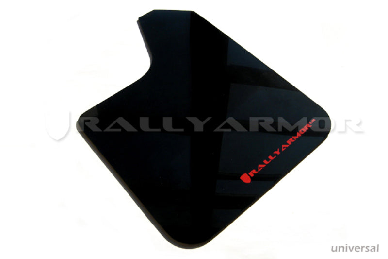 Rally Armor Universal UR Black Mud Flap Red Logo - Pair Mud Flaps Rally Armor
