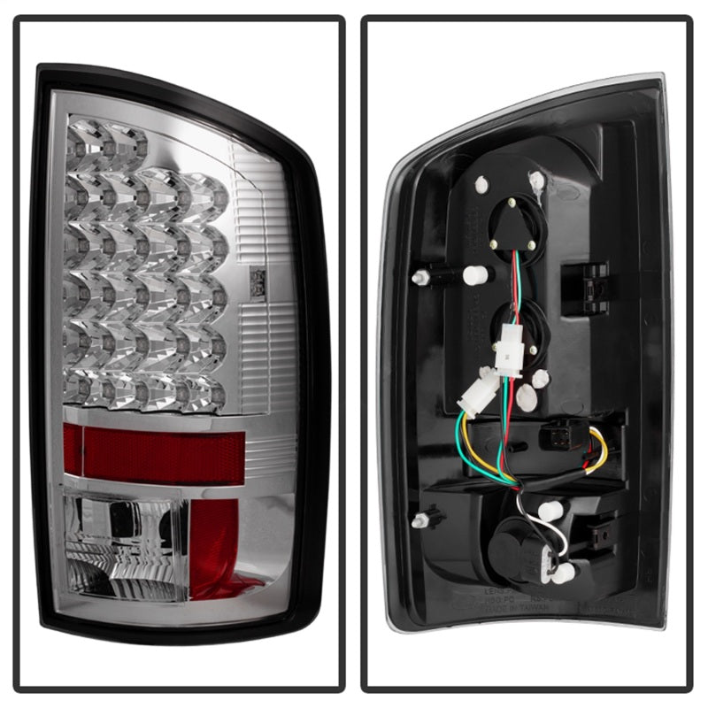 Spyder Dodge Ram 02-06 1500/Ram 2500/3500 03-06 LED Tail Light Chrome ALT-YD-DRAM02-LED-C Tail Lights SPYDER