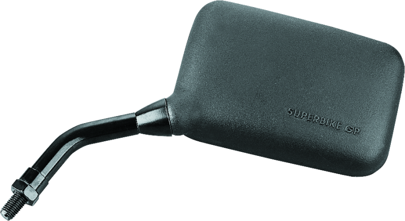 BikeMaster Superbike AX Mirror 10mm - Left - Black Side Mirrors BikeMaster