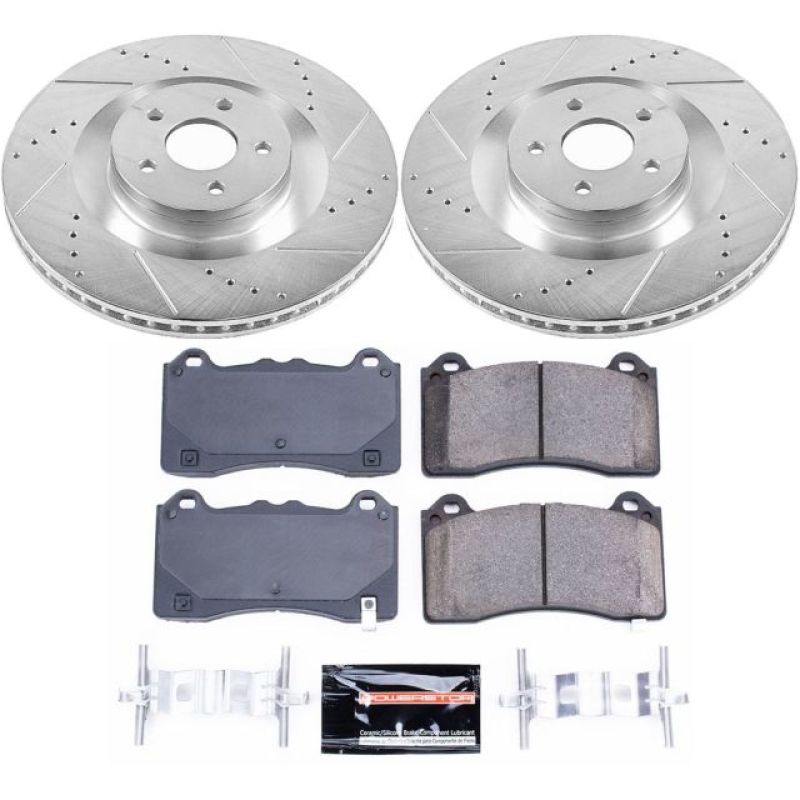 Power Stop 16-18 Ford Focus Front Z23 Evolution Sport Brake Kit Brake Kits - Performance D&S PowerStop