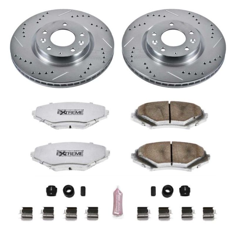Power Stop 04-08 Mazda RX-8 Front Z26 Street Warrior Brake Kit Brake Kits - Performance D&S PowerStop
