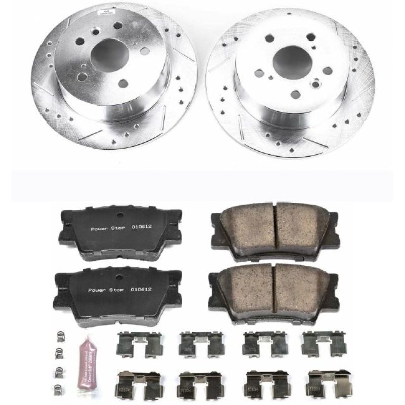 Power Stop 07-12 Lexus ES350 Rear Z23 Evolution Sport Brake Kit Brake Kits - Performance D&S PowerStop