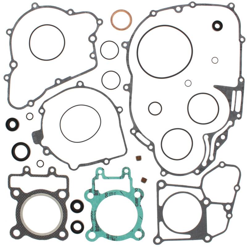 Vertex Gaskets 88-02 Kawasaki KLF220 Bayou Complete Gasket Kit w/ Oil Seals Engine Hardware Vertex Pistons