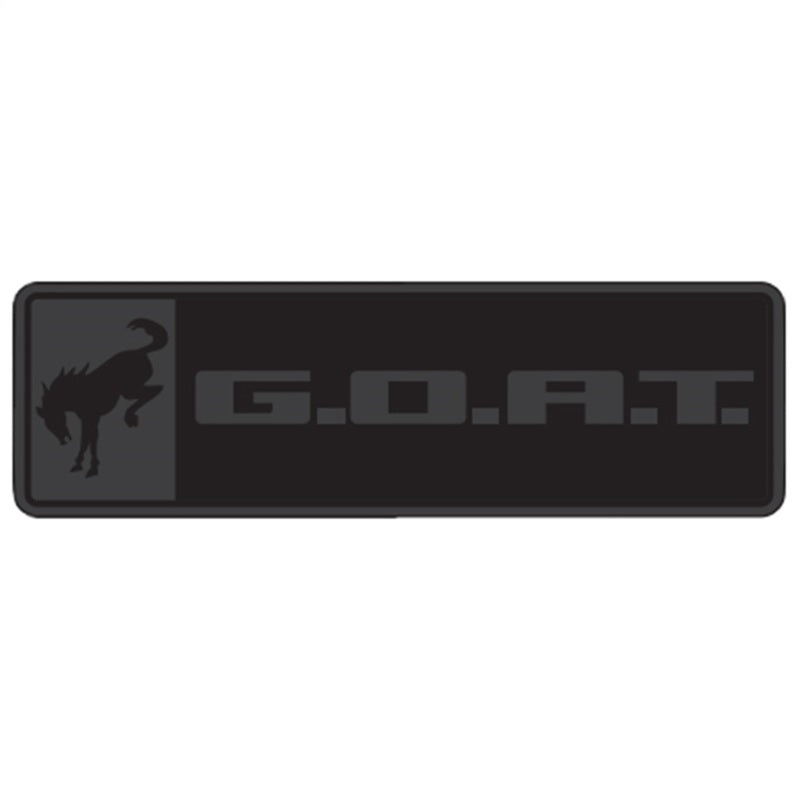 Ford Racing Bronco/Bronco Sport G.O.A.T. Badge - Black/Black Other Body Components Ford Racing