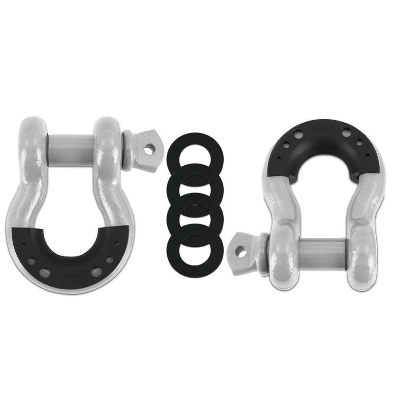 Borne Off-Road Borne D-Ring Shackle Set Grey Tow Hooks Borne Off-Road