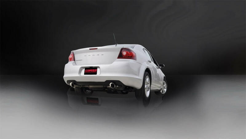 Corsa 2011-2014 Chrysler 200/Dodge Avenger V6 Polished Sport Cat-Back Exhaust Catback CORSA Performance