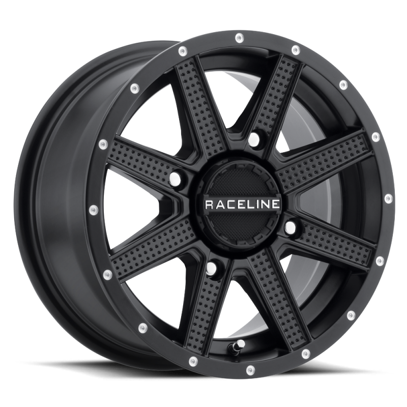 Raceline A92B Hostage 14x7in / 4x156 BP / 2+5 -47mm Offset / 83.8mm Bore - Satin Black Wheel Wheels - Cast Raceline