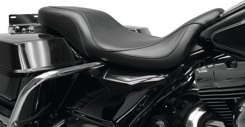 Mustang 08-21 Harley Electra Glide,Rd Glide,Rd King,Str Glide Super Tripper 1PC Seat - Black One-Piece Motorcycle Seats Mustang Motorcycle