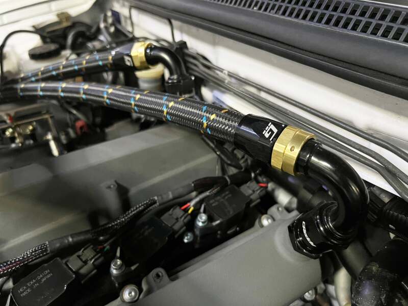 GReddy AN04 60 DEGREE HOSE END SWIVEL BLACK/GOLD ANODIZED Oil Line Kits GReddy