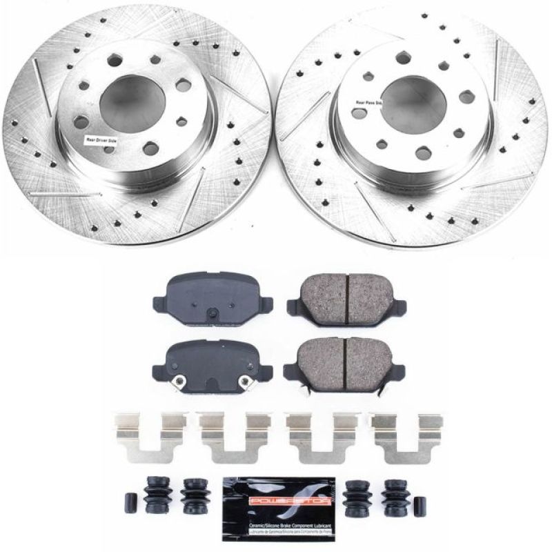 Power Stop 13-18 Fiat 500 Rear Z23 Evolution Sport Brake Kit Brake Kits - Performance D&S PowerStop