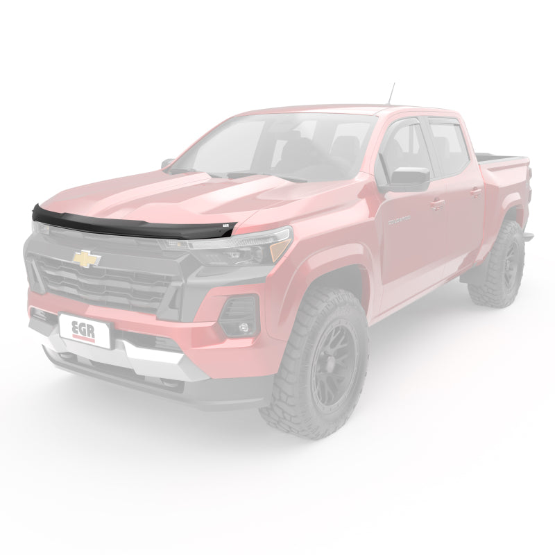 EGR 16-24 Nissan Titan XD Superguard Hood Guard - Dark Smoke Hood Deflectors EGR