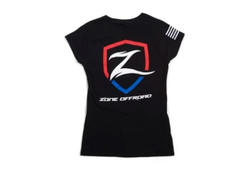 Zone Offroad Black Premium Cotton T-Shirt w/ Zone Offroad Logo - Womens - M Shirts Zone Offroad