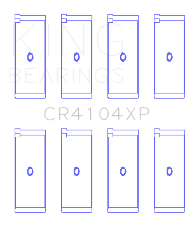 King Engine Bearings Audi/VW 83-03 1.6L/1.8L/2.0L Performance Rod Bearing Set - Size +0.25mm Bearings King Engine Bearings