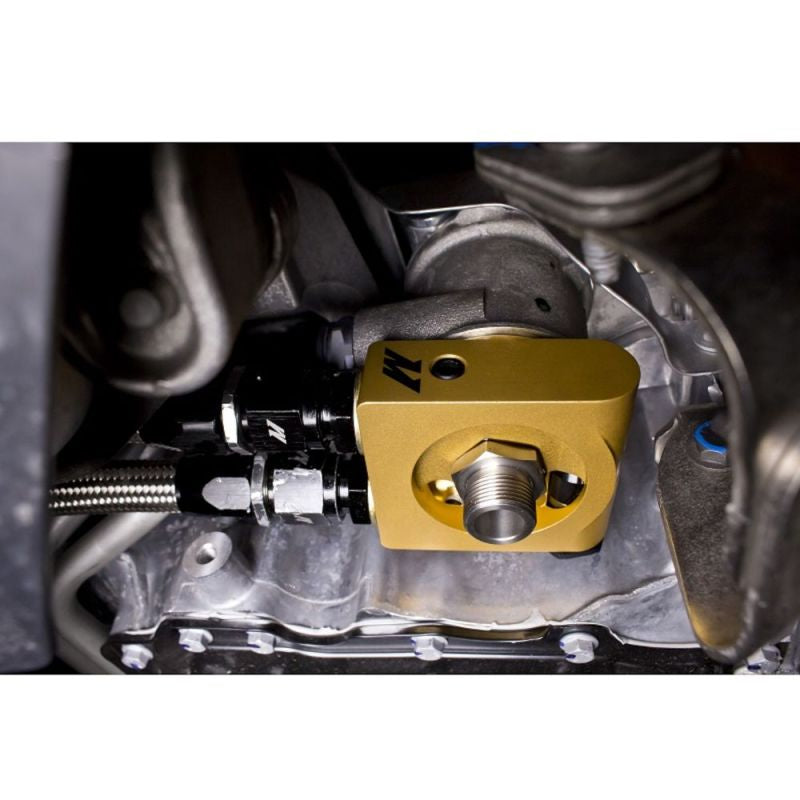 Mishimoto 2016+ Chevrolet Camaro 2.0t Thermostatic Oil Cooler Kit Black Oil Coolers Mishimoto