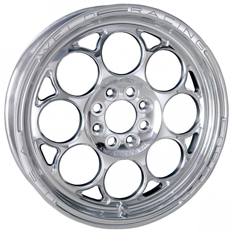 Weld Magnum Import 15x10 / 4x100mm BP / 6in. BS Black Wheel - Polished Non-Beadlock Wheels - Forged Weld