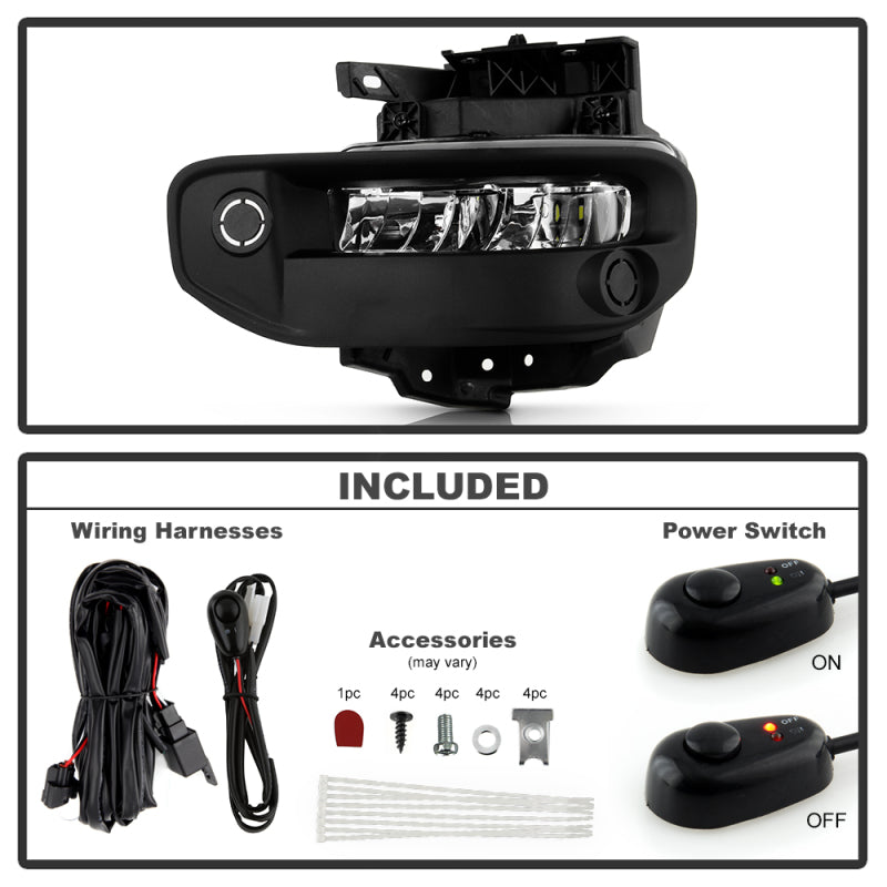 Spyder 19-22 Dodge Ram 1500 OEM Full LED Fog Lights W/Universal Switch Fog Lights SPYDER
