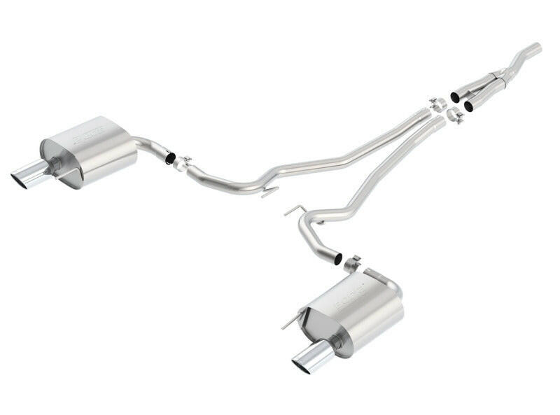 Borla S Type Cat Back 15-17 Ford Mustang 2.3L EcoBoost MT/AT 2.25in pipe 4in tip Catback Borla
