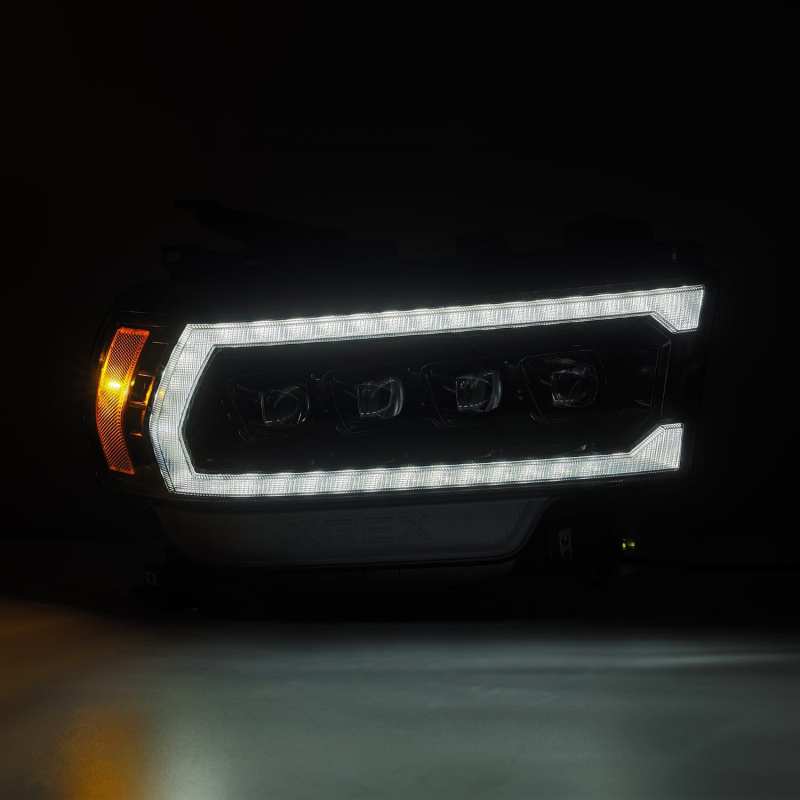AlphaRex 19-21 Ram 2500 NOVA LED Proj Headlights Plank Style Alpha Blk w/Activ Light/Seq Signal/DRL Headlights AlphaRex