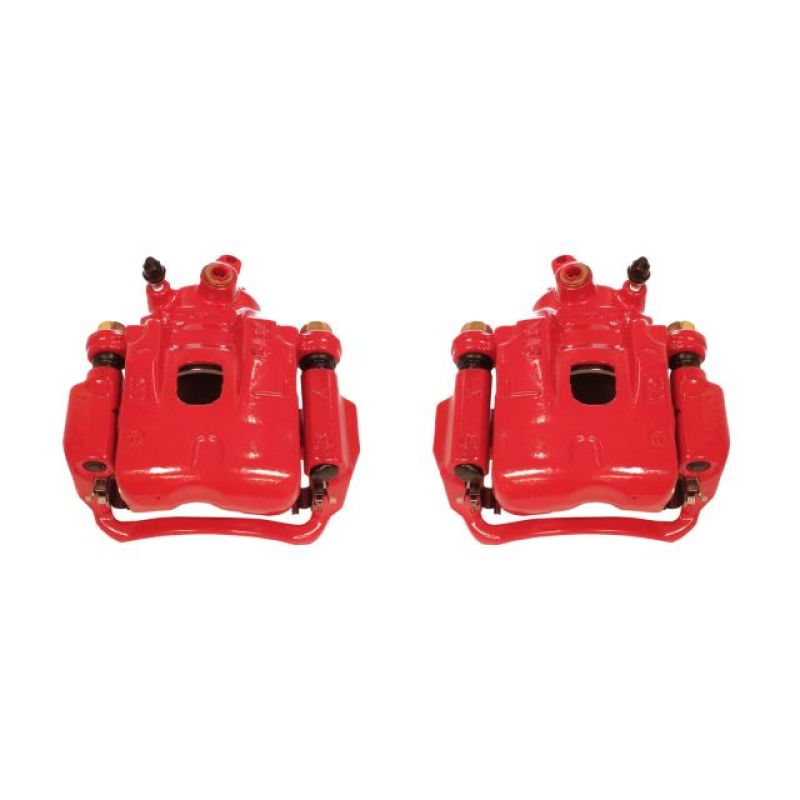 Power Stop 95-04 Toyota Tacoma Front Red Calipers w/Brackets - Pair Brake Calipers - Perf PowerStop