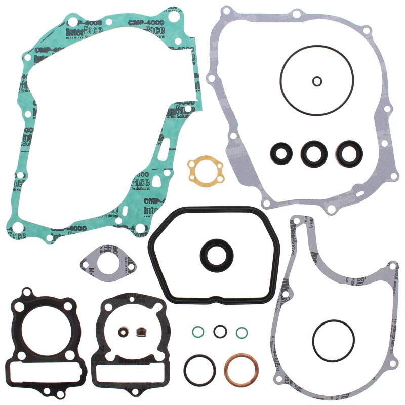 Vertex Gaskets 04-13 Honda CRF100F Complete Gasket Kit w/ Oil Seals Engine Hardware Vertex Pistons