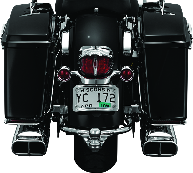 Kuryakyn Zombie Taillight Cover Chrome Tail Lights Kuryakyn
