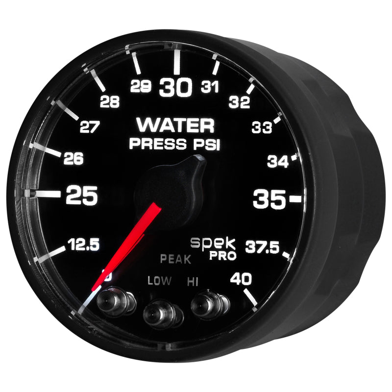 Autometer Spek-Pro - Nascar 2-1/16in Water Press 0- 40 psi Bfb Gauges AutoMeter