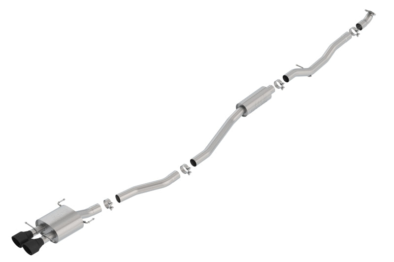 Borla 17-19 Honda Civic SI 1.5L Turbo MT S-Type 2.75in Cat-Back Exhaust Ceramic Black Tip Catback Borla