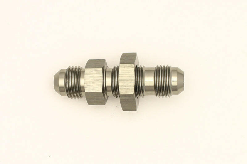 DeatschWerks 6AN Male Flare To 6AN Male Flare Bulkhead Adapter (Incl. Nut) Fittings DeatschWerks