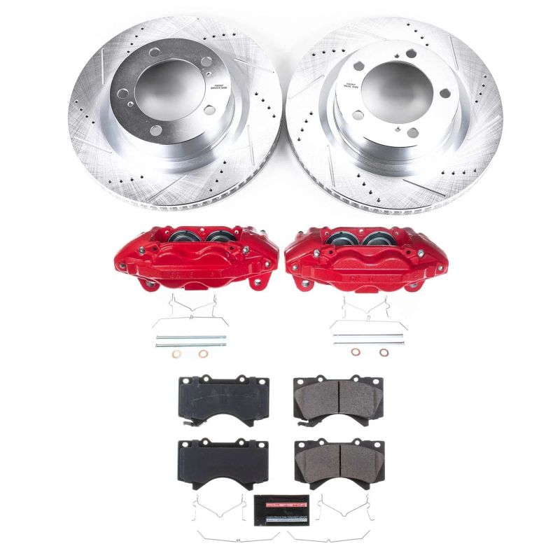 Power Stop 15-21 Toyota Tundra Front Z36 Truck & Tow Kit w/Cals Brake Calipers - Perf PowerStop