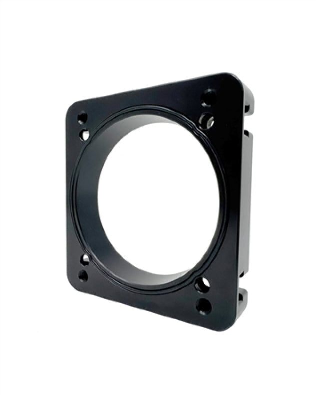 Torque Solution 06-21 Subaru STI EJ Big Bore Manifold Big Bore 76mm Throttle Body Adapter - Black Throttle Body Spacers Torque Solution