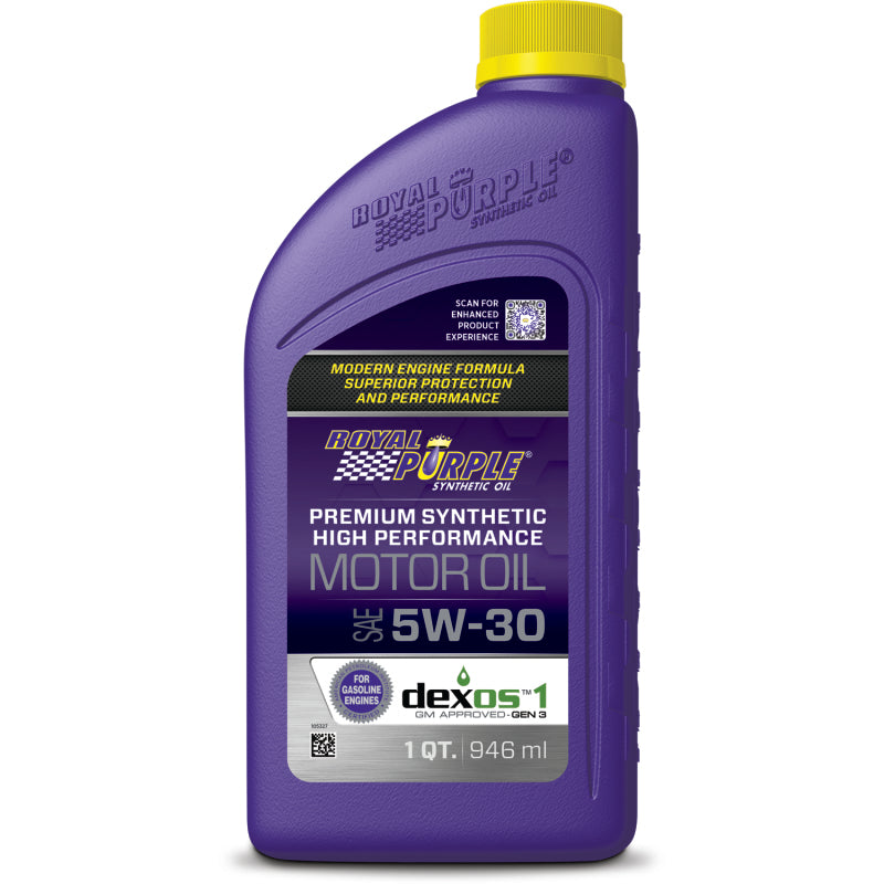Royal Purple Premium Synthetic High Performance Multi-Grade 5W-30 Motor Oil - 1 Quart Motor Oils Royal Purple