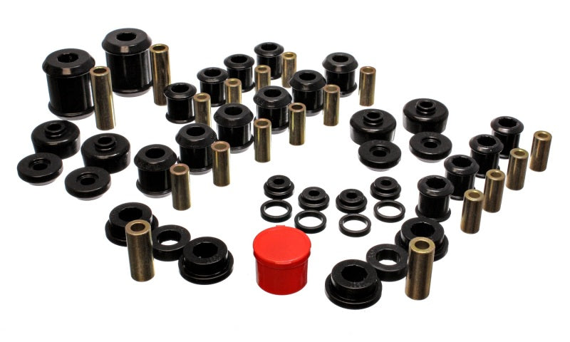 Energy Suspension 95-99 Mitsubishi Eclipse FWD/AWD Black Hyper-flex Master Bushing Set Bushings - Full Vehicle Kits Energy Suspension