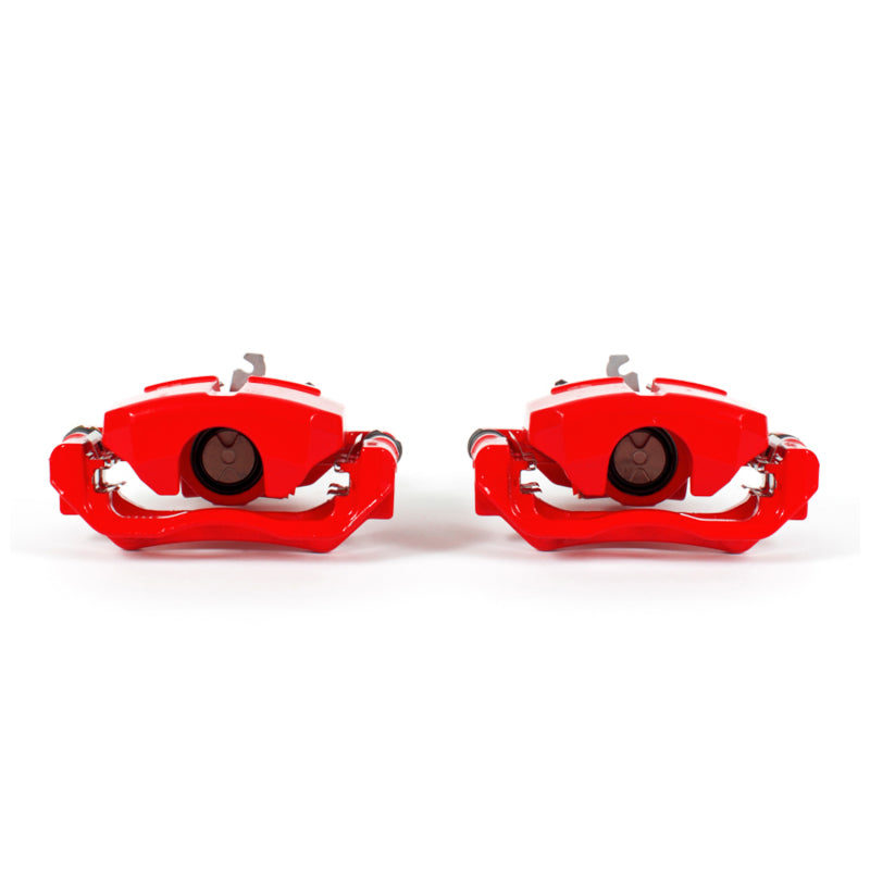 Power Stop 13-16 Dodge Dart Rear Red Calipers w/Brackets - Pair Brake Calipers - Perf PowerStop