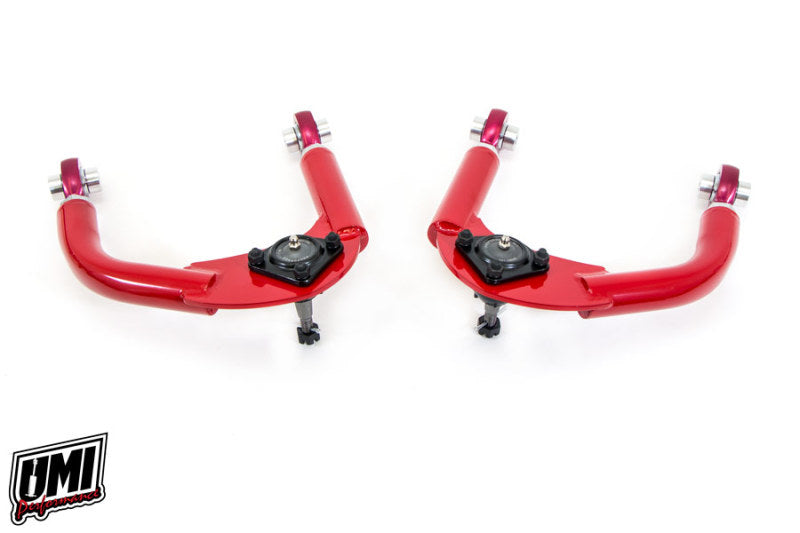 UMI Performance 93-02 GM F-Body Upper A-Arm Adj. Drag CrMo - Red Control Arms UMI Performance