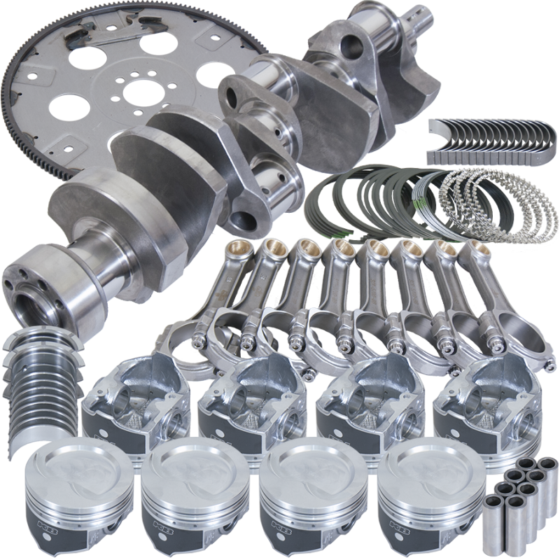Eagle Chevy LT1350 1Pc 3.750in Crank 5.700in I-Beam Rods 4.000in Pistons 168 Tooth FP Bal Assembly Rotating Assemblies Eagle