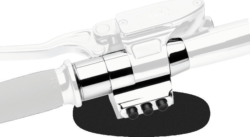 Performance Machine Switch Assy 3 Button Left Sd - Chrome Handlebars Performance Machine